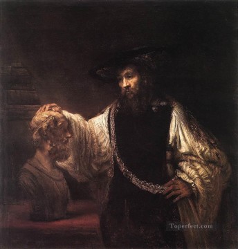 ホメロスの胸像を持つアリストテレス肖像画 レンブラント Oil Paintings